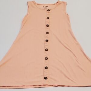 Delias Girl 14/16 Jr Peach Color Sleaveless Dress